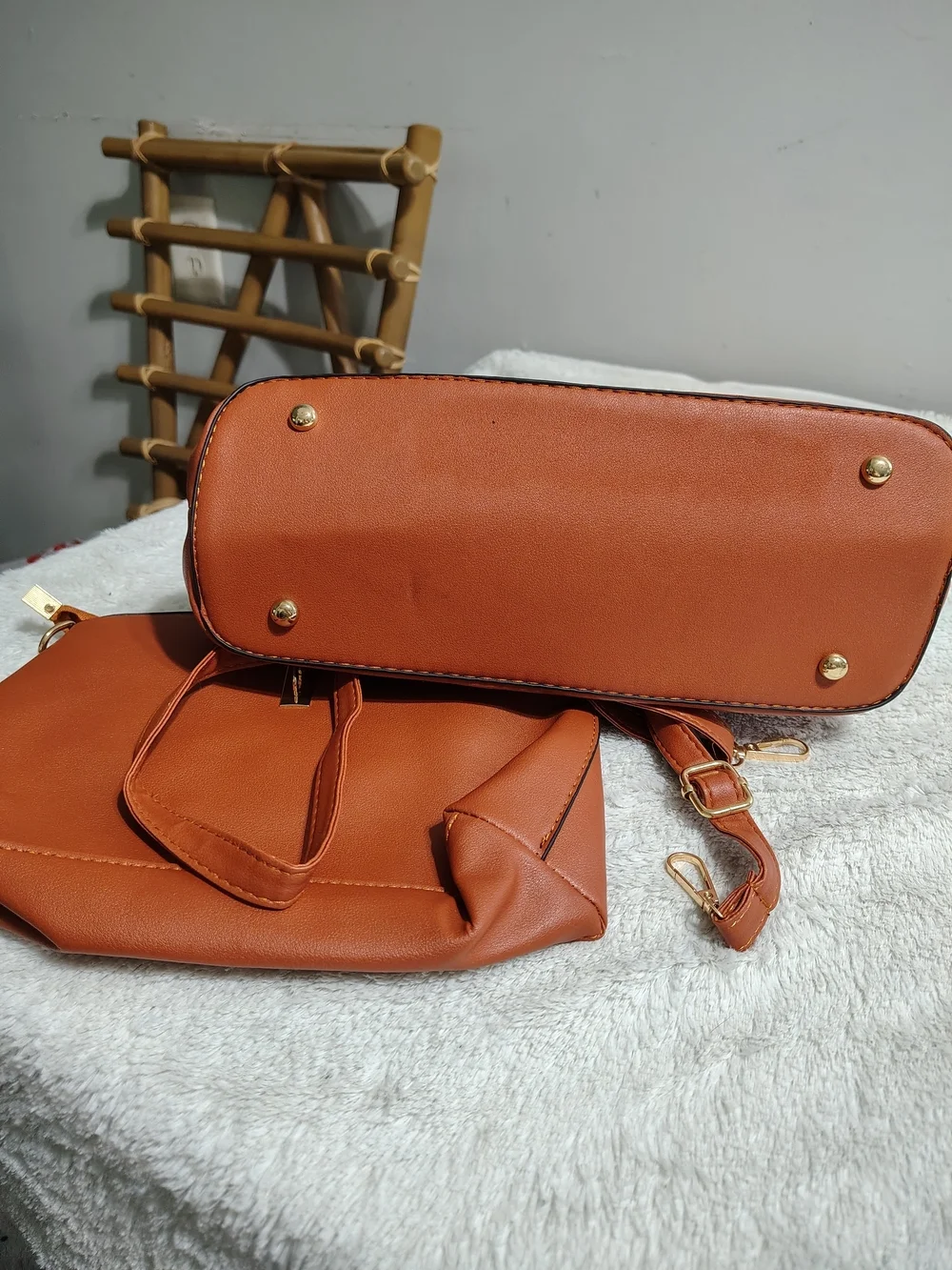 Classic Satchel Bag in Tan